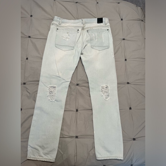 TrillNation Men’s Slim Fit Ripped Jeans Sz 34 - Picture 2 of 7